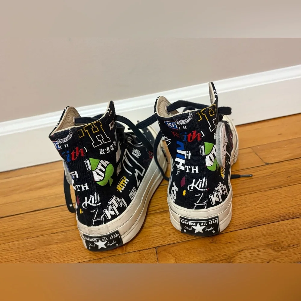 Converse x KITH 10th Anniversary Chuck 70 High Black Chucks, Shoes, Sneakers
